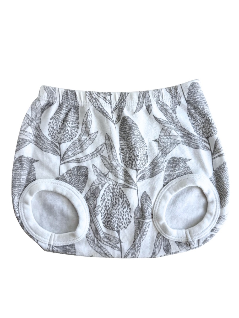 Wilson & Frenchy Baby Bloomers 6-12M Organic Cotton Banksia Floral Diaper Cover